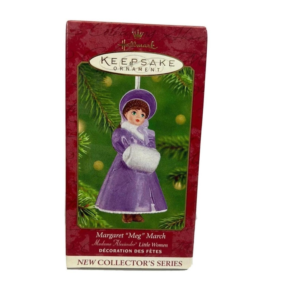 2001 Madame Alexander Doll Keepsake Hallmark Ornament Box Meg March Little Women